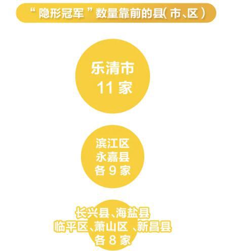 贊！永嘉省級(jí)“隱形冠軍”企業(yè)增加為9家，位列全省縣級(jí)第二，山區(qū)26縣第一！